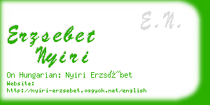 erzsebet nyiri business card